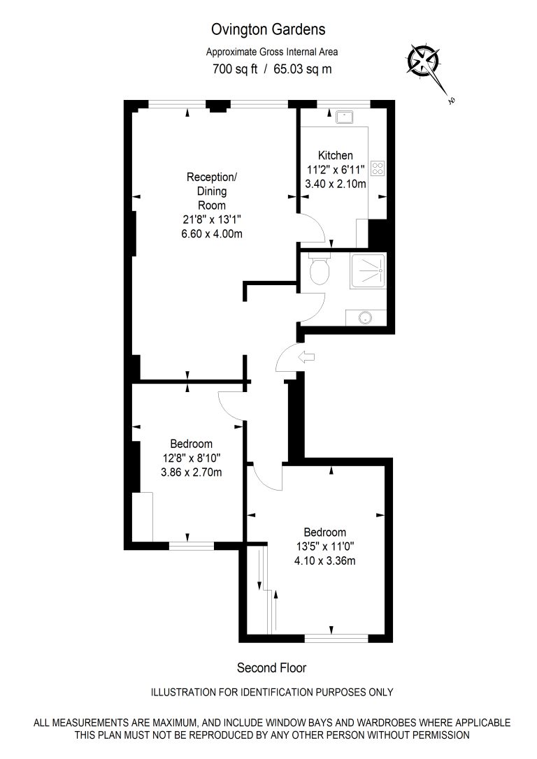 Floor Plan for PRICE REDUCTION -OVINGTON GARDENS SW3-